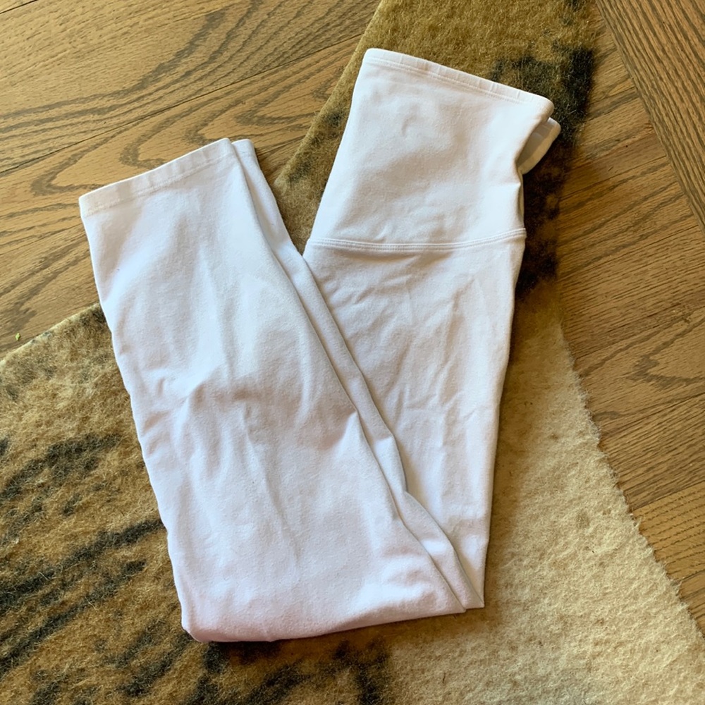 White Capri leggings high waist Yummie size s